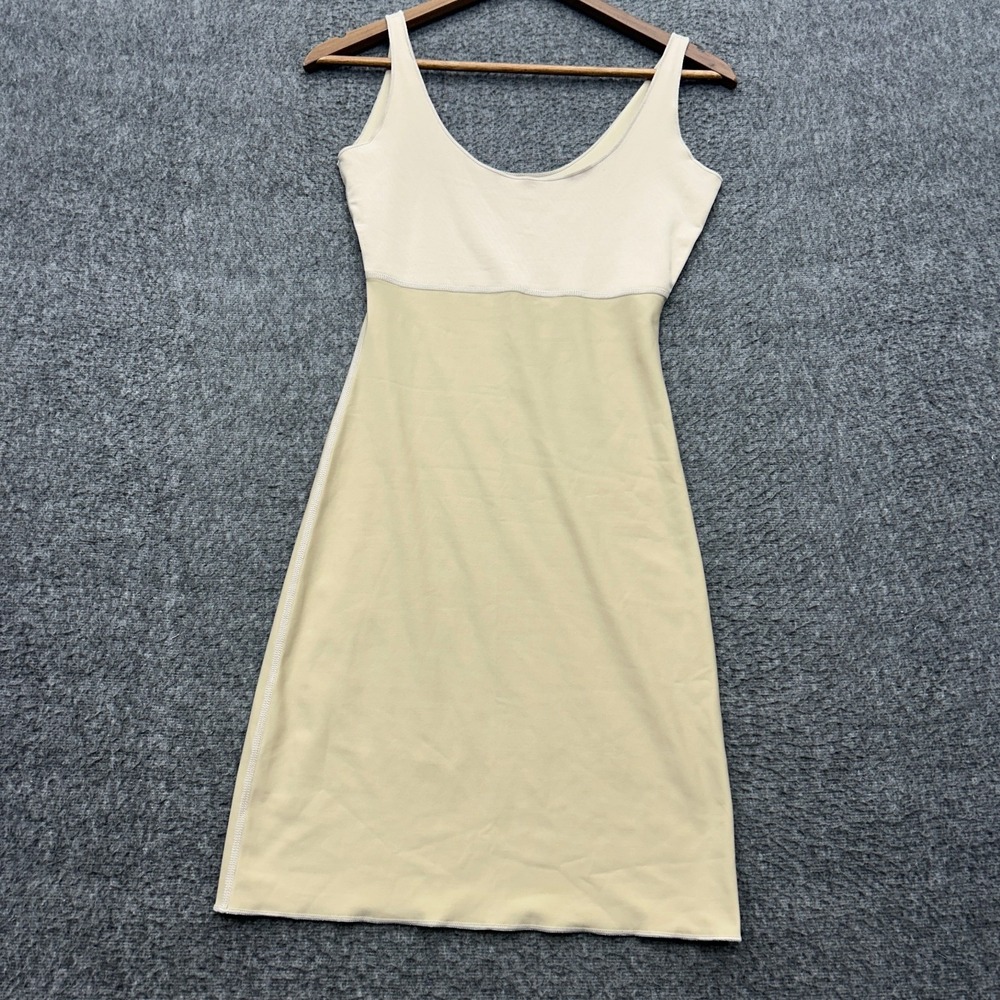 Spanx Nude Shapewear Slip Dress Smoothing Bodycon Layering Medium Nude